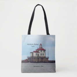 Lumière du port d'Ashtabula sur tout le sac fourre