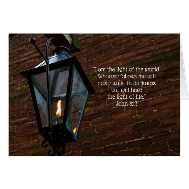 Lumière Le Chemin Carte Inspirante (Devant Horizontal)