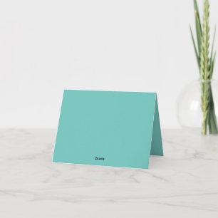 Lumière Turquoise, Lumières du Nord Plié Carte de 