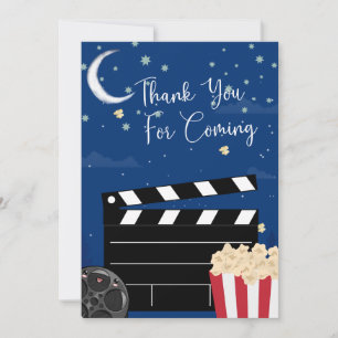 Lumières Caméra Vidéo Nuit 1 Carte de remerciement