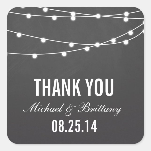 Lumières de chaînes | Stickers Mariage (Devant)