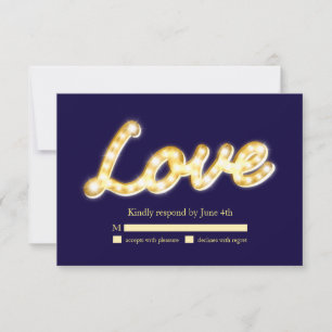 Lumières de Marquee RSVP - bleu
