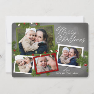 Lumières de Noël   Carte photo de Noël