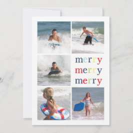 Lumières de Noël Double face Multi Carte photo