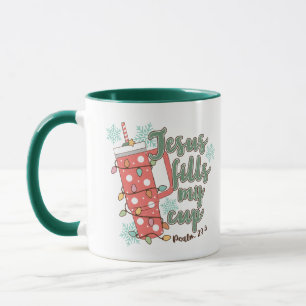 Lumières de Noël Mug religieuse Jésus remplit ma c