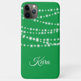 Lumières de Noël personnalisées sur coque iphone v