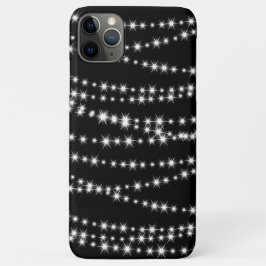 Lumières de Noël sur le coque iphone noir