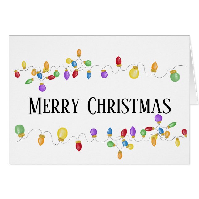 Lumières de Noël Vintage (Devant horizontal)