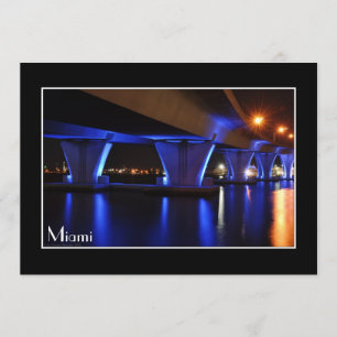 Lumières de nuit à Miami - invitation