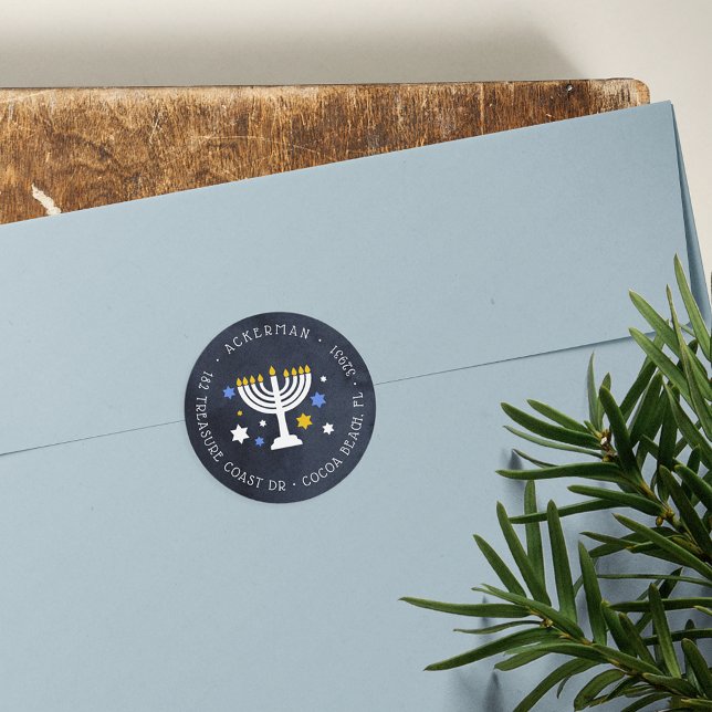 Lumières étoilées | Sticker d'adresse de retour Ha (Créateur téléchargé)