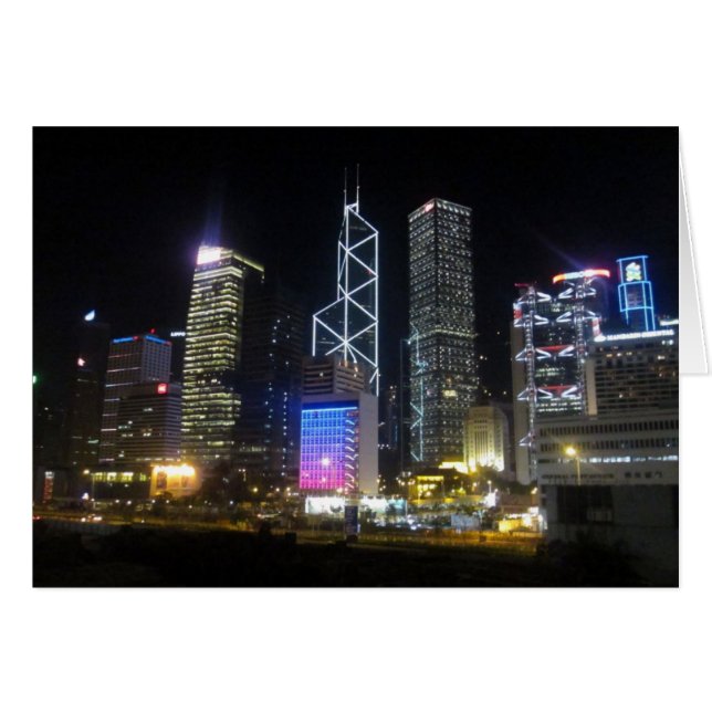 lumières nocturnes de hong kong (Devant horizontal)