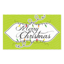 Lumières scintillantes Joyeux Stickers de Noël