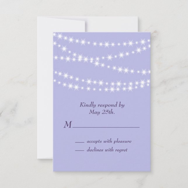 Lumières scintillantes Twinkle RSVP violet (Devant)