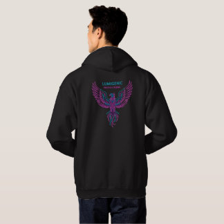 "LUMIGENIC Phoenix Rising Neon Design" Hoodie