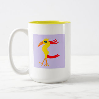 Lumilla das stolzierte Huhn 🐓  Zweifarbige Tasse