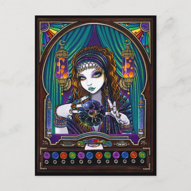 Lumina Bohemisch Sinti und Roma Fortune Teller Mac Postkarte (Vorderseite)