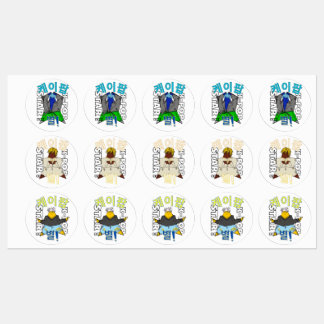 LUMINA K-Pop Idol Stickers Etiketten