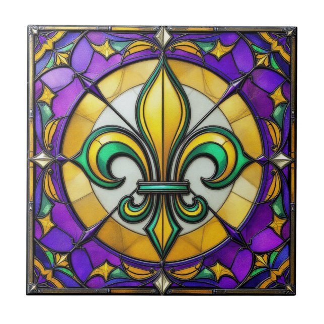 Lumina Lis - Lilie Keramik Tile Fliese (Vorderseite)
