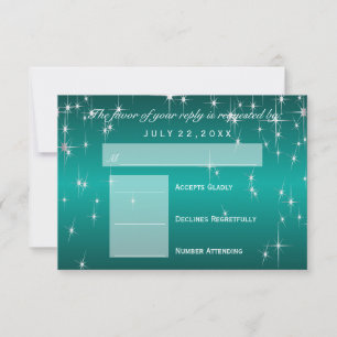 Luminaires d'étoiles RSVP en Turquoise métallique