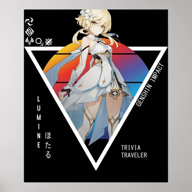 Lumine Genshin Impact Poster (Vorne)
