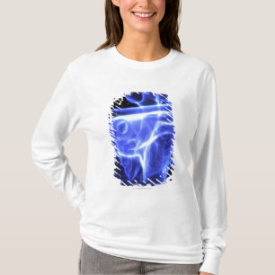 Lumineszenzansicht des menschlichen Herzens T-Shirt