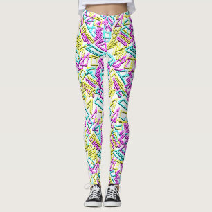 Lumineszierendes Lichtröhrenmuster. Leggings
