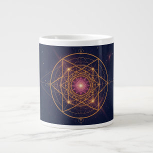 Lumineszierendes Mandala der goldenen Harmonie Jumbo-Tasse