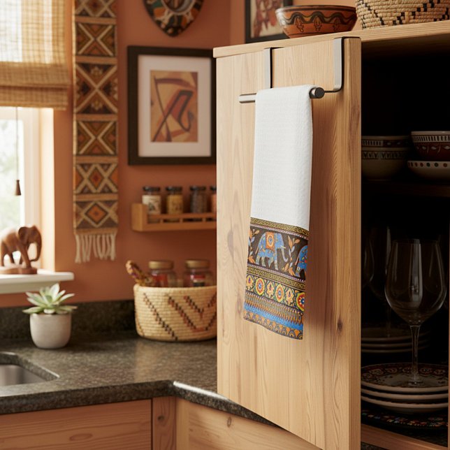 Lumineux éléphants serviette de cuisine (Créateur téléchargé)