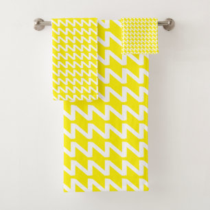 Lumineux Jaune et blanc Moderne Vagues Sharp