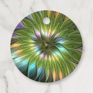 Luminful Fantasy Blume Fraktal Custom Geschenkanhänger