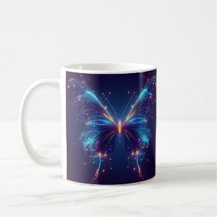 Luminöse Schmetterlingsmagie Coffee Tasse