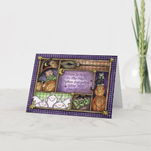 Luminosité citrouille - Carte de voeux