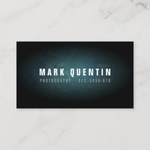 Luminosité dans l'obscurité Carte de visite de la