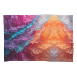 Luminous Abstract Tissue Paper Layers Kissenbezug