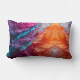 Luminous Abstract Tissue Paper Layers Lendenkissen