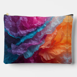 Luminous Abstract Tissue Paper Layers Zubehörtasche
