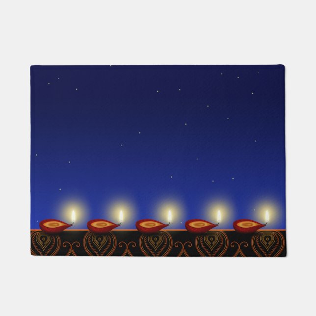 Luminous Diwali Lamp - Tormatte Fußmatte (Vorderseite)