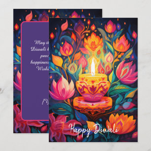 Luminous Diwali Splendor-Karte Einladung