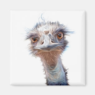 Luminous Emu Art Magnet