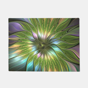 Luminous Fantasy Blume Fraktal Art Fußmatte