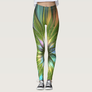 Luminous Fantasy Blume Fraktal Art Leggings