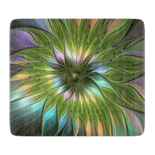 Luminous Fantasy Blume Fraktal Art Schneidebrett