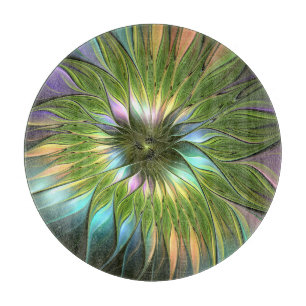 Luminous Fantasy Blume Fraktal Art Schneidebrett