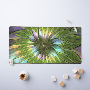 Luminous Fantasy Blume Fraktal Art Schreibtischunterlage
