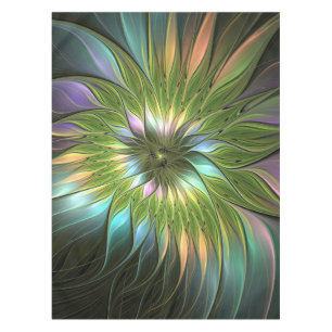 Luminous Fantasy Blume Fraktal Art Tischdecke