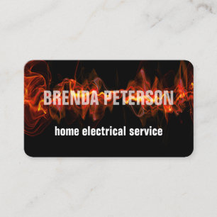 Luminous Ihr Name Elektrikerdienste Visitenkarte