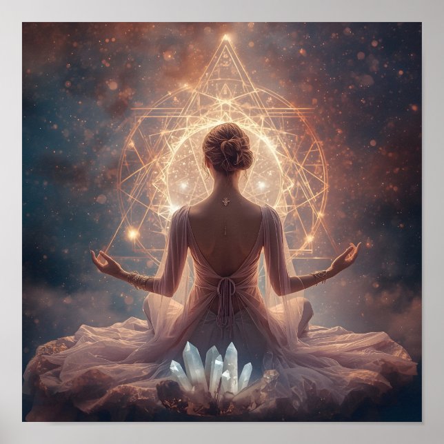 Luminous Kristall-Meditation Poster (Vorne)