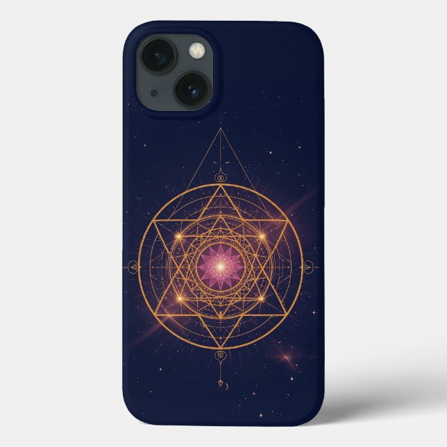Luminous Mandala of Golden Harmony Case-Mate iPhone Hülle (Rückseite)