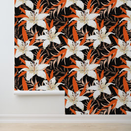 Luminous Night Lilies Tapete