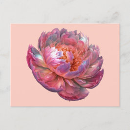 Luminous Peony Blossom Postkarte